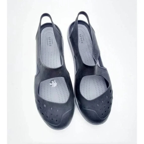 Crocs Womens  Swiftwater Wave Black Slingback  Sandals 11 - Picture 1 of 7
